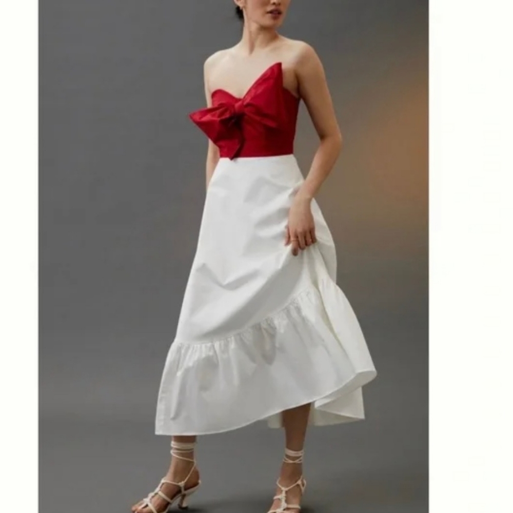 New Anthropologie Hutch Bow-Tie Maxi Dress Size 4